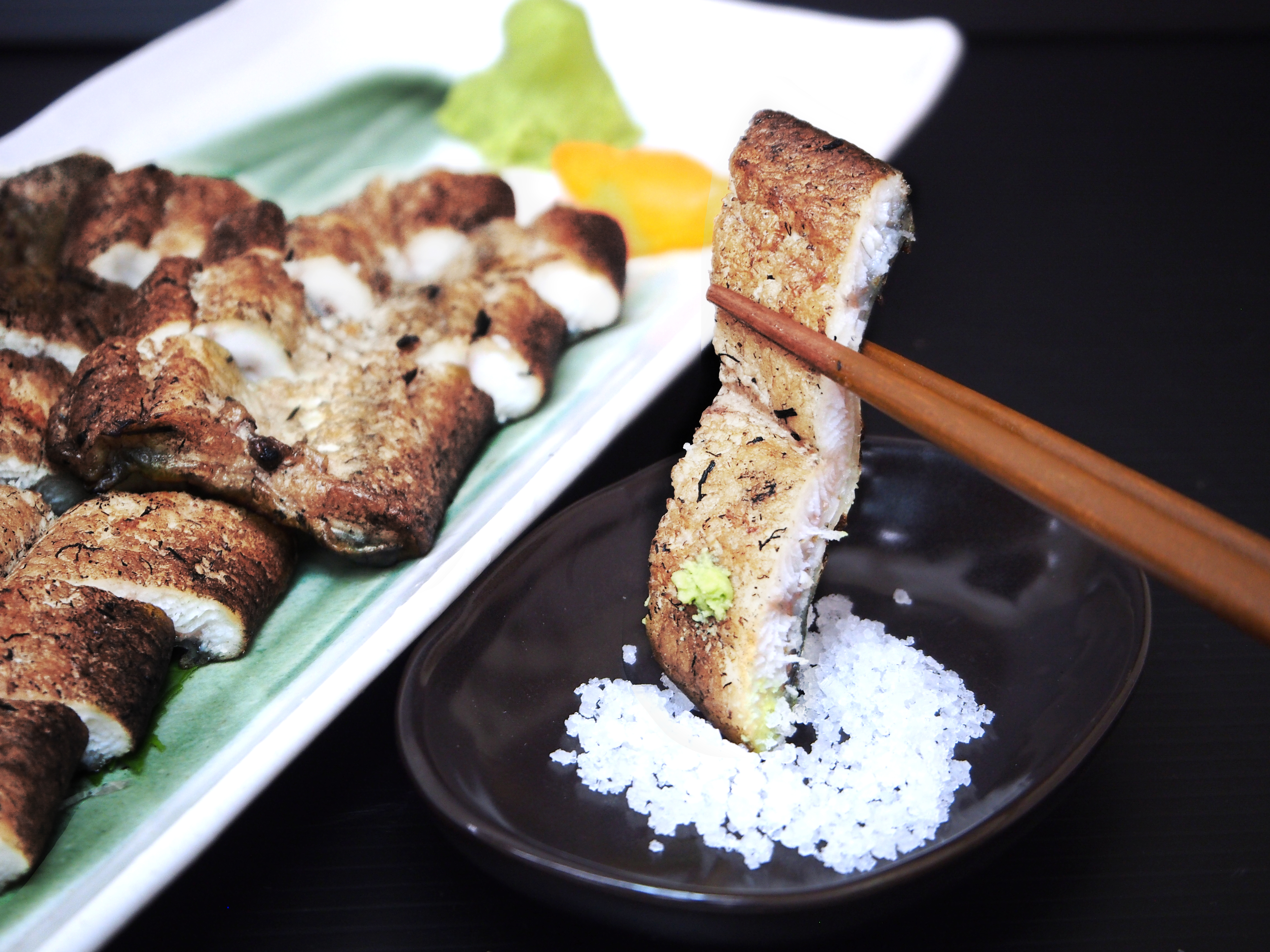 鰻の藁焼き（白焼・養殖）