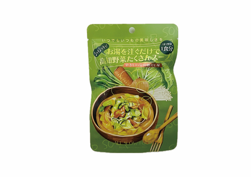 お湯を注ぐだけ　高知野菜たくさんスープ