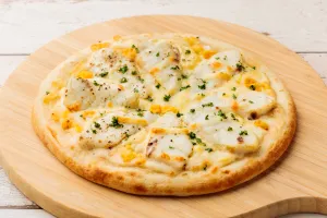 まひまひグラタンピザ追い柚酢付き